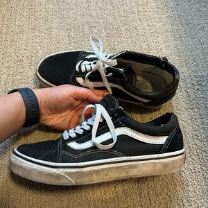 Vans Canvas Old Skool Black & White Shoes
